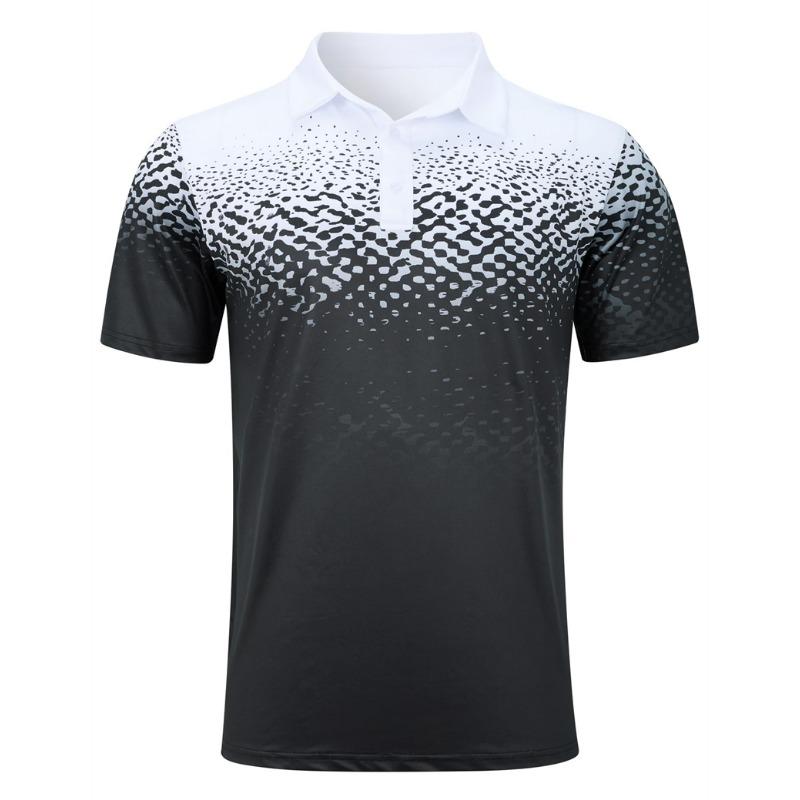Men's Sports Style Polo Shirts 3D Print Golf Shirt Button Up Breathable Summer New Short Sleeve Men's Clothing Sport Streetwear