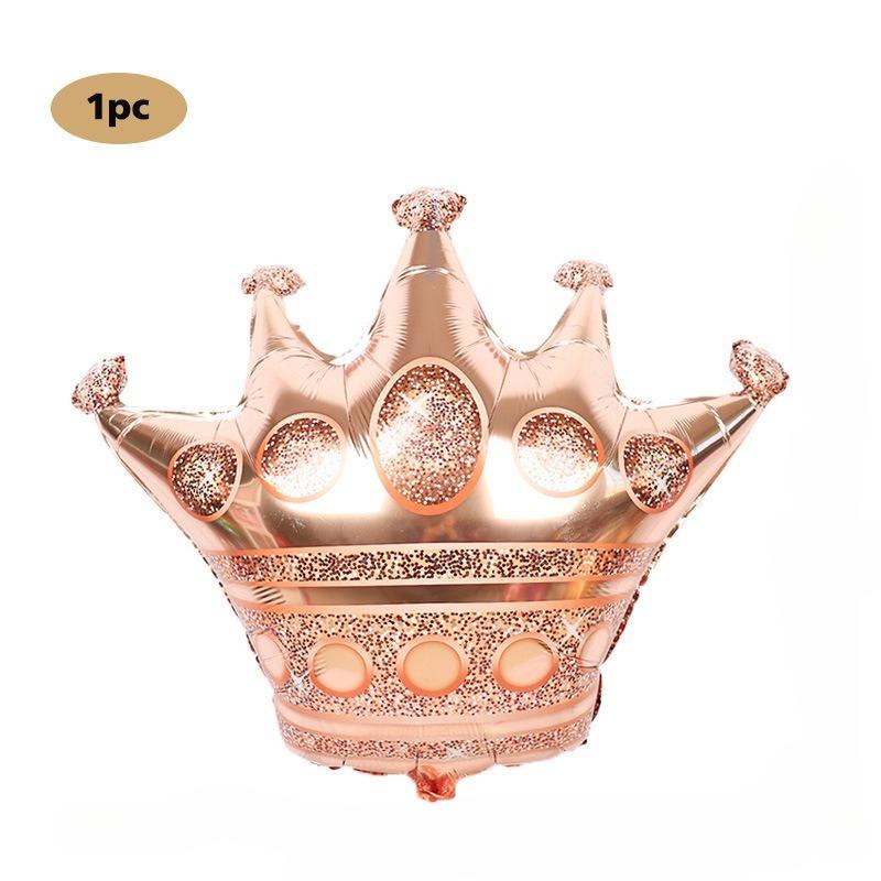 

1 шт. Розовый шар-корона Набор шаров с блестками Фольгированные шары Девочка День рождения Вечеринка Детский душ Украшение для свадебной вечеринки