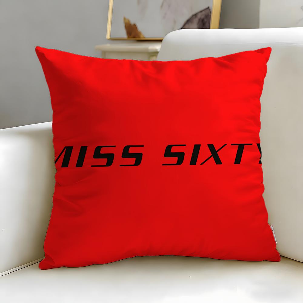 

popular fashion brand Miss Sixty Cushion Cover Soft EasyWash Pillow Case Versatile for Couch Bed Travel and Office 30X30cm