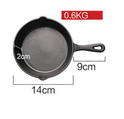 

Cast Iron 14-20CM Skillet, Non-stick Egg/Pancake Frying Pan for Gas Induction Cooker - Cookware