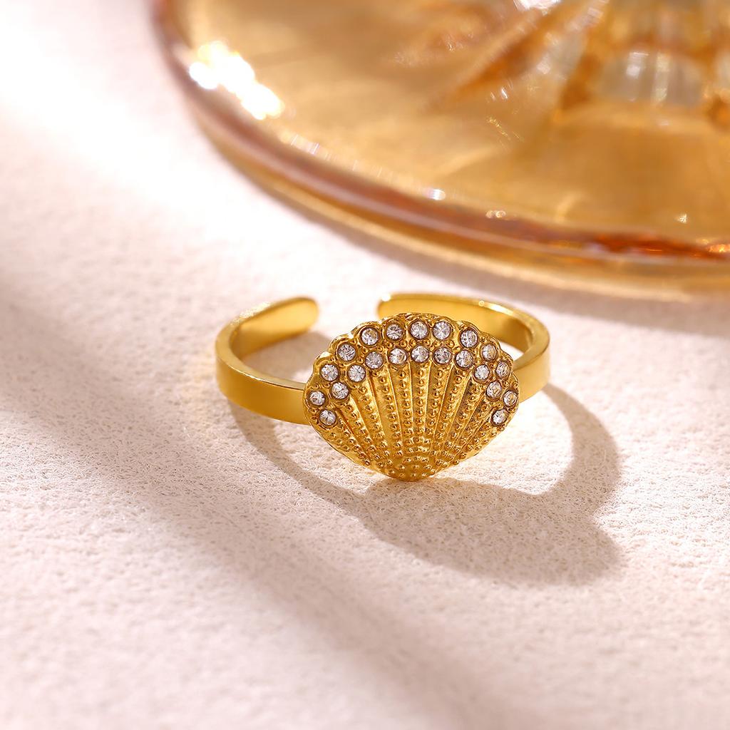 Summer Waterproof Gold Color Rose Ring For Women Romantic Sun Daisy Flower Anillos Stainless Steel Rings Party Elegant Gifts
