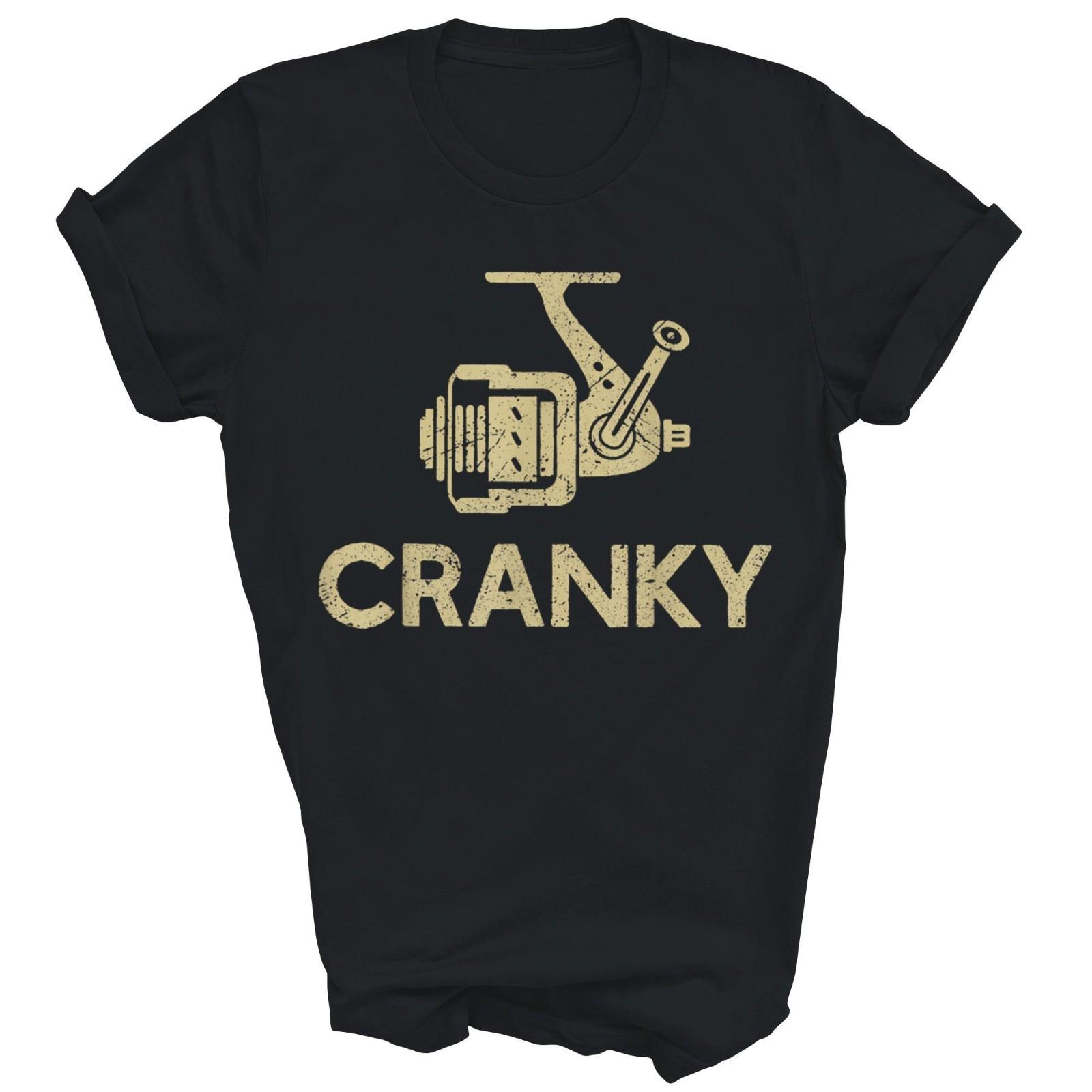 Рыболовная приманка воблер Cranky Забавный рыбак Унисекс Футболка Подарок XL