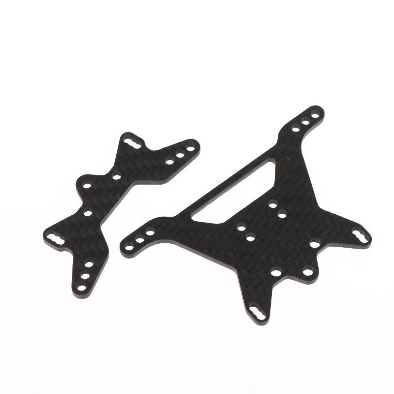 1Set Karbon-Dämpferstrebe Vorne Hinten Für Tamiya Tt-02B 1/10 RC Auto Chassis Teile RC Auto Ersatz Front-Dämpferstrebe