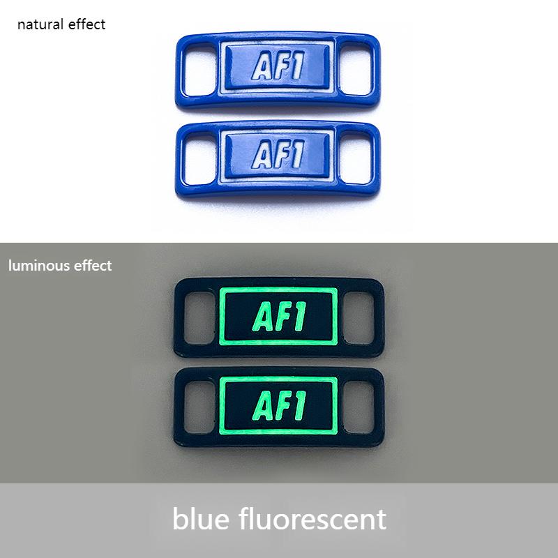 Luminous Shoelaces Buckle AF1 Glowing Metal Lock for Shoelace DIY Lace Shoe Footwear Decoration Sneaker Decorations Accessories