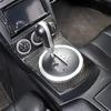 Daeiclru Soft Carbon Fiber Central Control Gear Shift Panel Trim Compatible with Nissan 350z 2003-2006, Gear Shift Panel Decoration Cover Sticker,