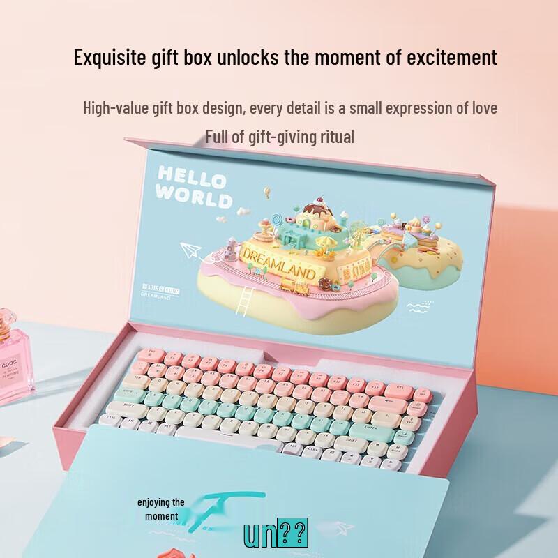 UGREEN Candy Color 84-Key Wireless Mechanical Keyboard & Mouse Combo