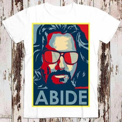 The Big Lebowski Tee The Dude Abide T Shirt 8637