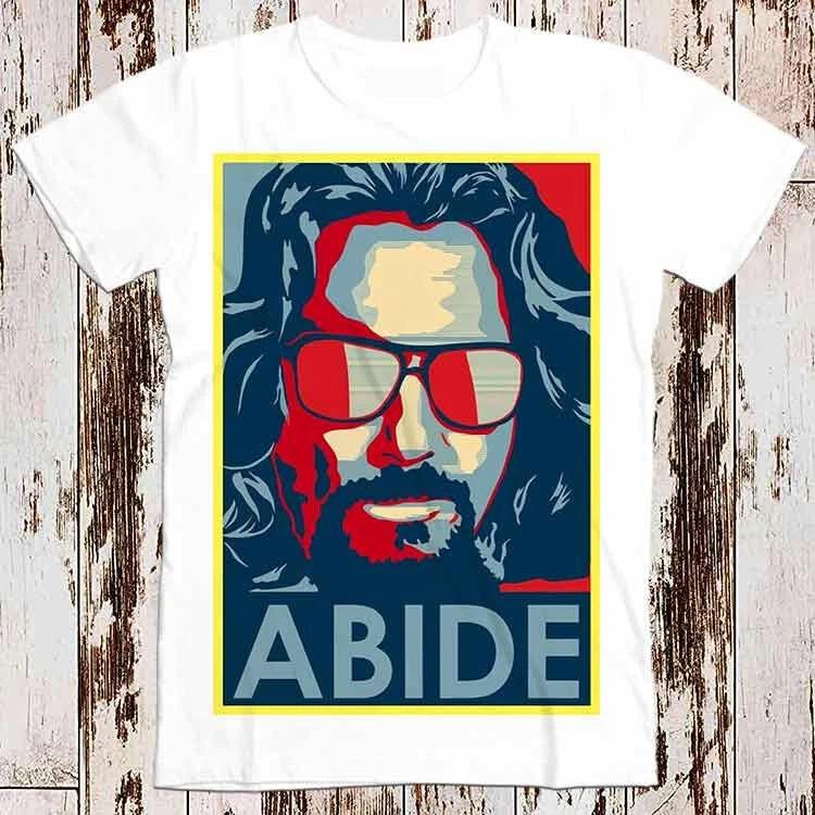 The Big Lebowski Tee The Dude Abide T Shirt 8637 S