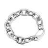 Trendy Punk Simple Male Bangles Stainless Steel O Shape Chain Bracelets