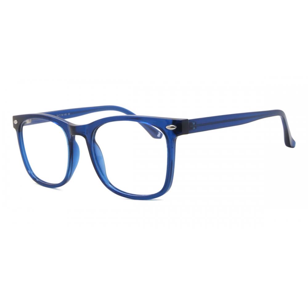 Full Rim Square Frosted Blue Smartbuy Collection Cest Cp112d Fashion Unisex Eyeglasses