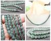 [Ishimachi] Dark Jadeite Necklace, Approx. 6mm Beads, Approx. 60cm Length, Natural Stone, Genuine Jadeite, Five Virtues Amulet