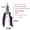 Stainless Steel Small Fishing Pliers: Multi-purpose Lure, Hook Removal, Lead Crimping, and Strong Line Scissors