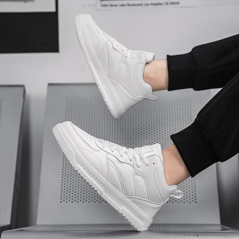 Spring new breathable mid-top shoes student versatile platform sports shoes casual board shoes cold sticky shoes