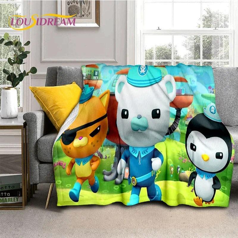 The Octonauts Barnacles Cute Cartoon Soft Blankets,Keep Warm Flannel Throw Blanket for Picnic Beds Sofa Home Custom blankets