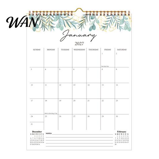 Home Office Organization 2027 Wall Calendar Monthly Planner, Minimalist Hanging Student Study Schedule for Decor, Self-Discipline Organizer