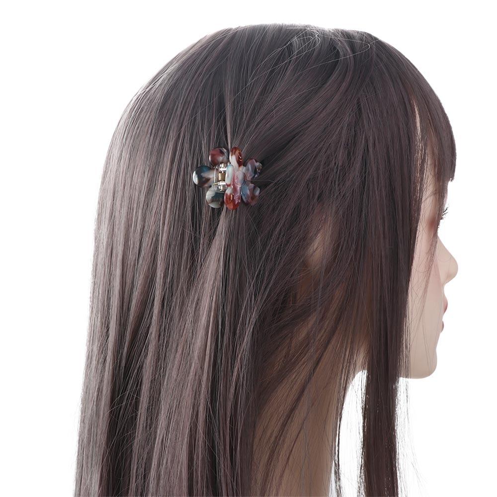 Elegant Korean Style Versatile Hairpin Acetic Acid Hair Claw Hair Accessories Flower Grab Clip