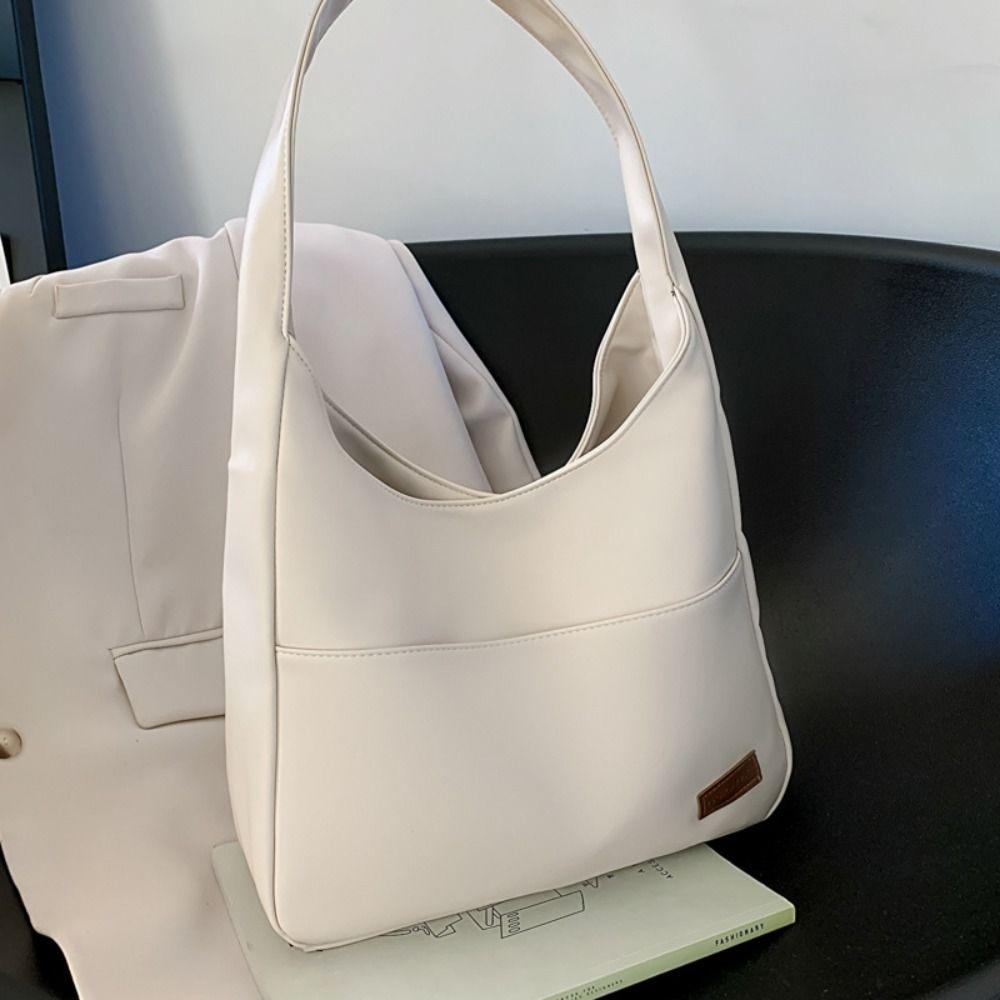 Large Capacity Single Shoulder Bag Vintage Ladies Handbags Casual Minimalist Tote Bag Outdoor