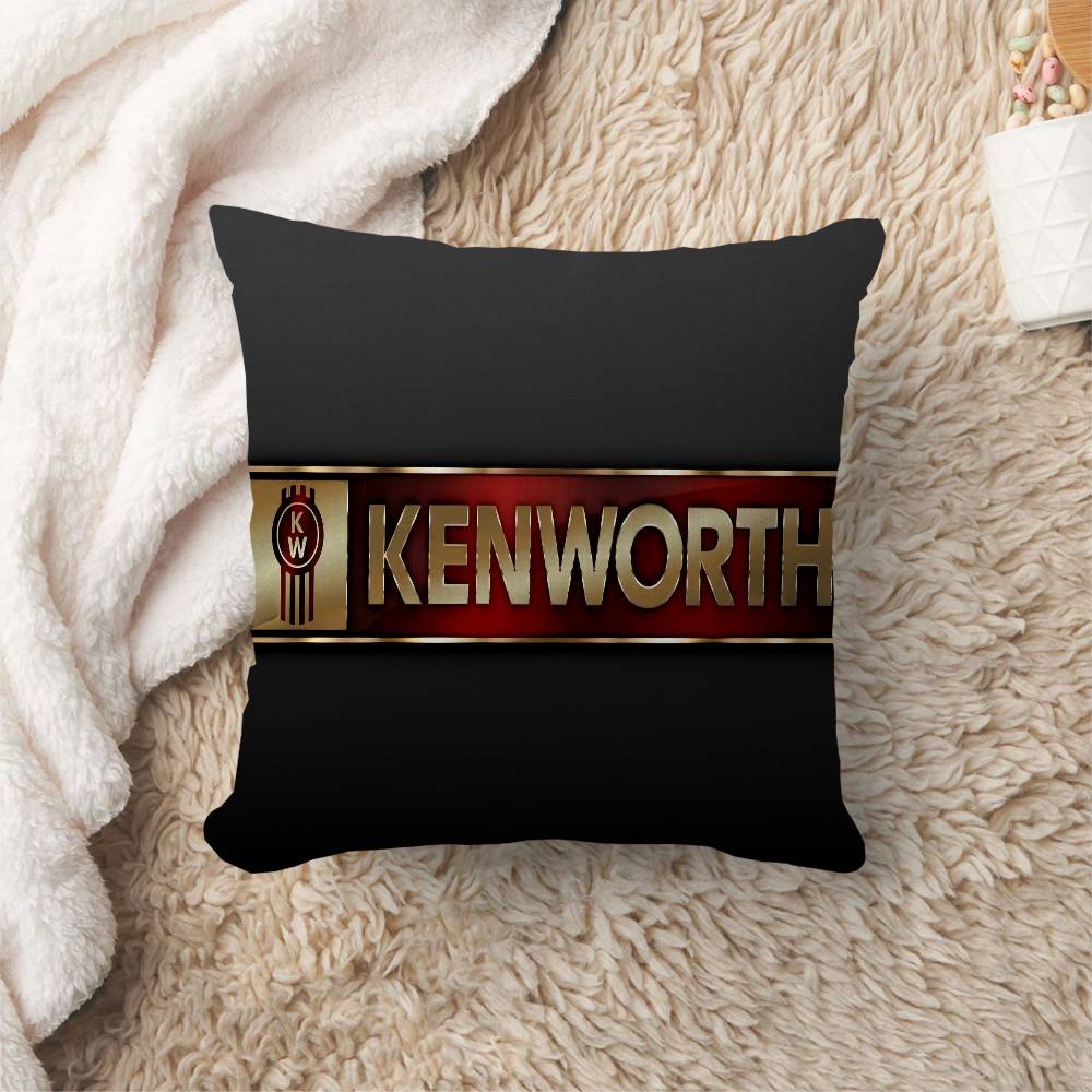 KKenworth truck Logo Pillow Gift Home Office Decoration Bedroom Sofa Car Cushion Cover case x