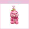Soft Pink Capybara Bubble Keychain With Adorable Plush Design Perfect Gift