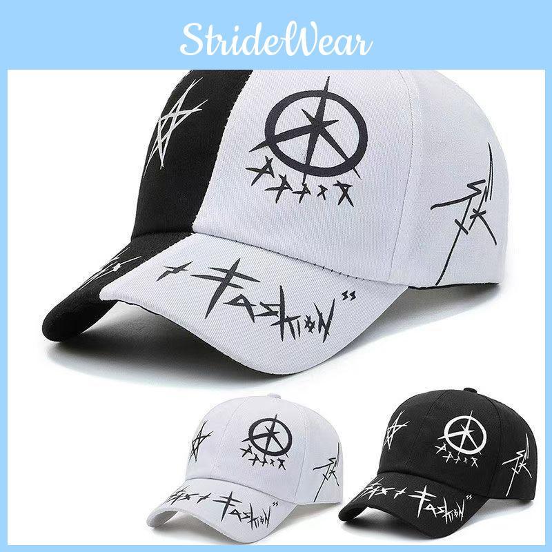 Fashionable Adjustable Baseball Cap With Unique Geometric Print For All Seasons And Casual Outfits