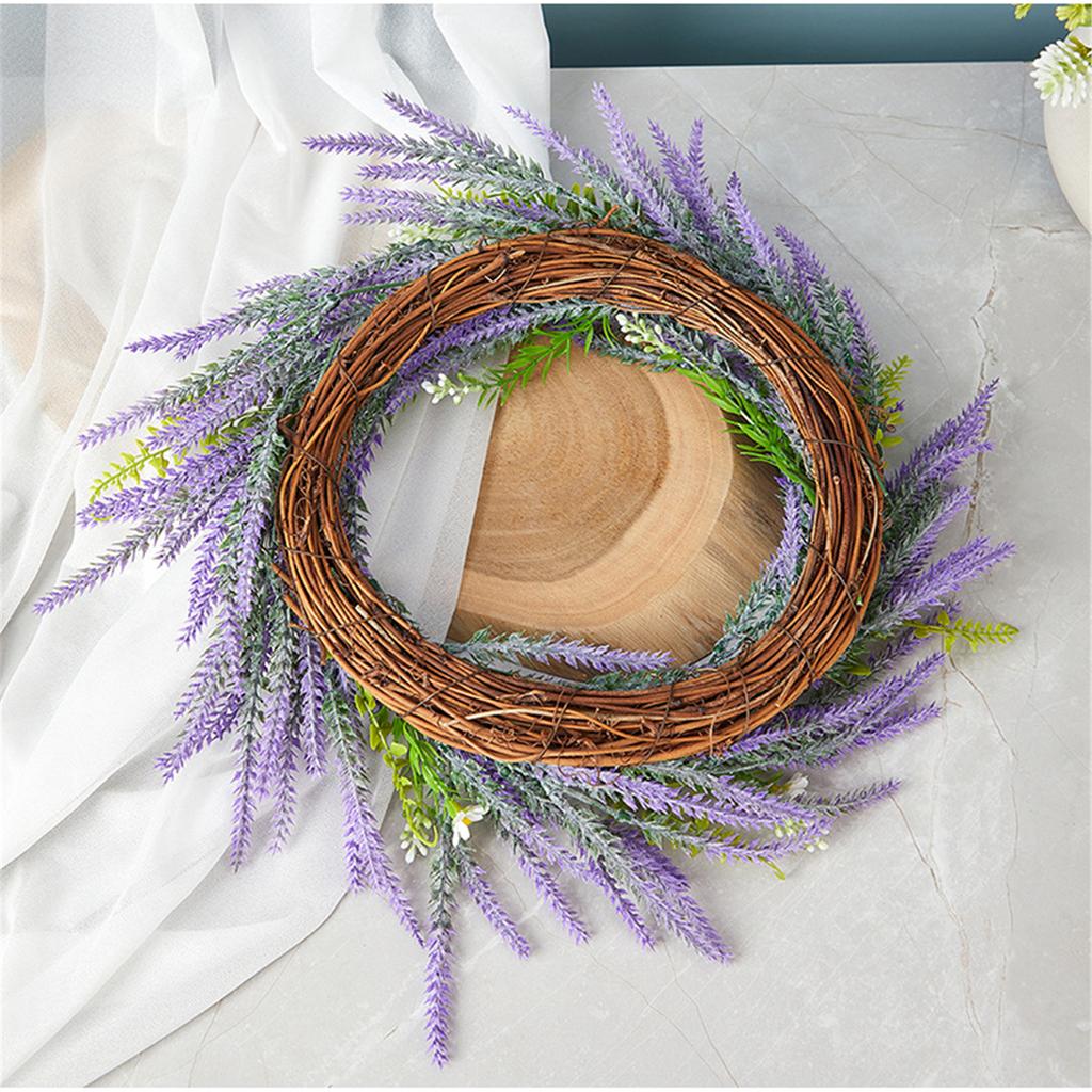 Decorative Spring Flower Wreath with Wildflowers and Berries Garlands for Garden Decoration Seasonal Accessories