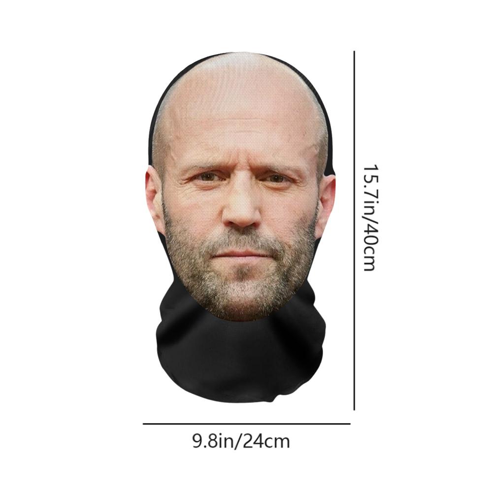 Zajímavá bezešvá 3D tištěná maska na hlavu John Pork Usmívající se Party Cosplay rekvizity Štít na ochranu proti UV záření Vzor Ronaldo Cospla