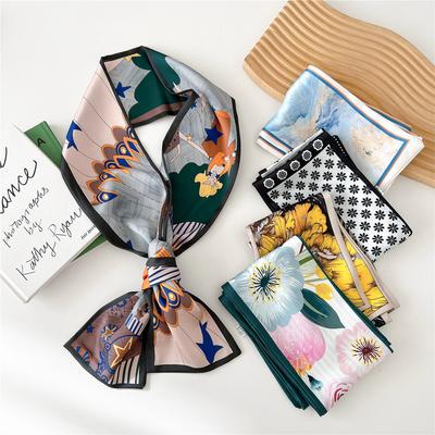 New Scarves Silk Scarves Women'S Spring And Autumn Season Long Decorative Professional Scarves Summer Thin Styles Paired With Shirts Stylish