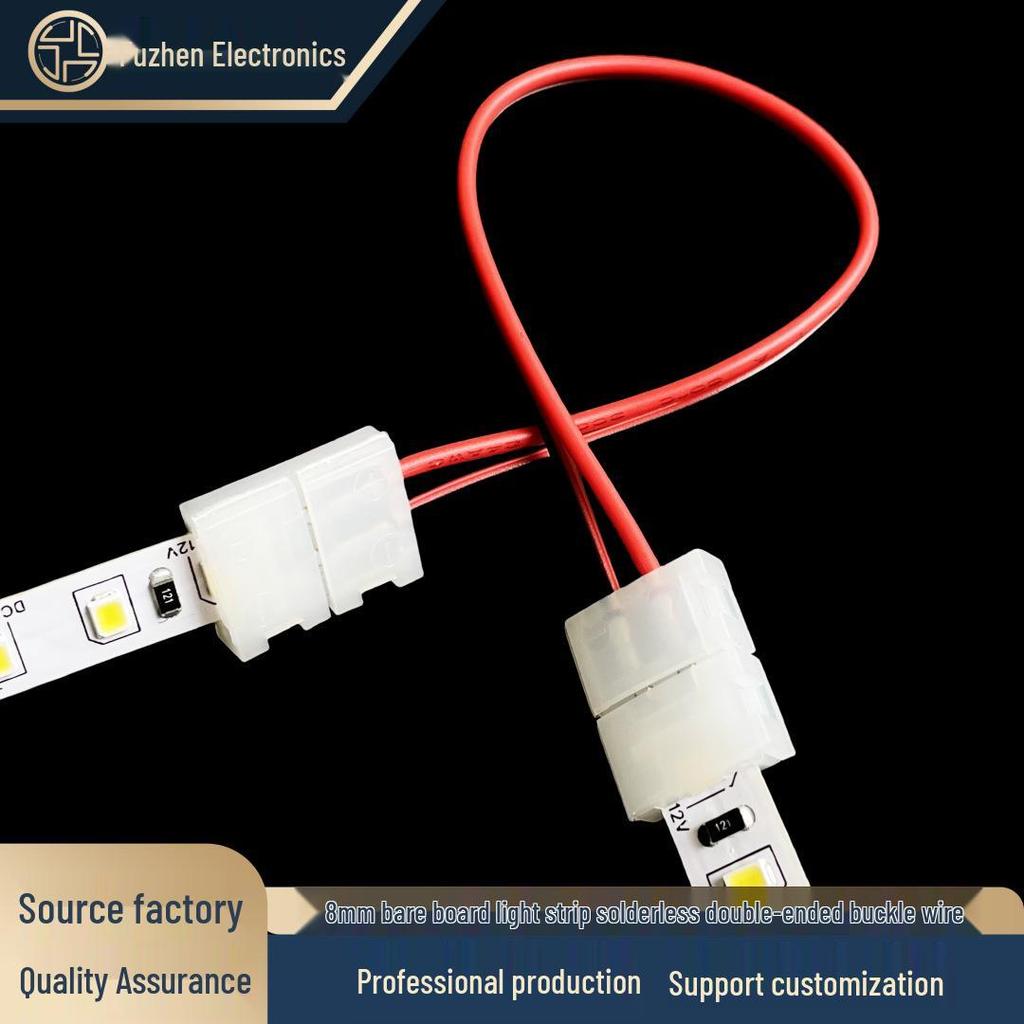 Lötfreier 8mm 2-Pin LED-Streifenlicht-Verbinder
