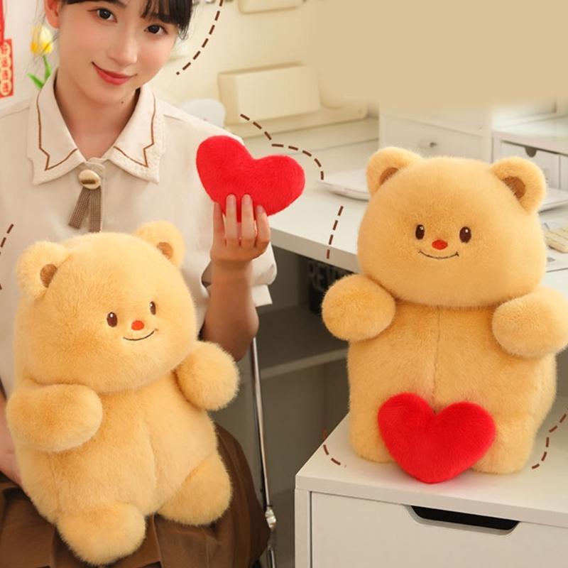 Voice Recording Love Heart Plush Bear Comforting Plush Toy with Sound Record Birthday Gifts for Children and Toddler