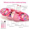 Kids Makeup Kit For Girls, 60 Pcs Little Girls Princess Toys Real Washable Pretend Play Cosmetic Beauty Makeup Set, Non-Toxic