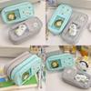 Canvas Cat Pen Case With Clear Window For Students And Office Supplies