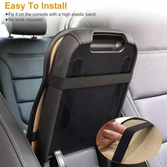 Car Armrest Pad Cover PU Leather Console Seat Box Cover Protector Cushion Pad