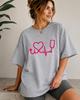 New Unisexs Ribbon Tshirt Fashion Pattern Short Sleeve Round Neck Design Suitable For Four Seasons Leisure Collection Design
