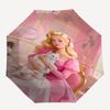 1pc Tea Party Automatic Folding Umbrella - Compact 8-Rib Design, Durable Plastic & Iron1037L