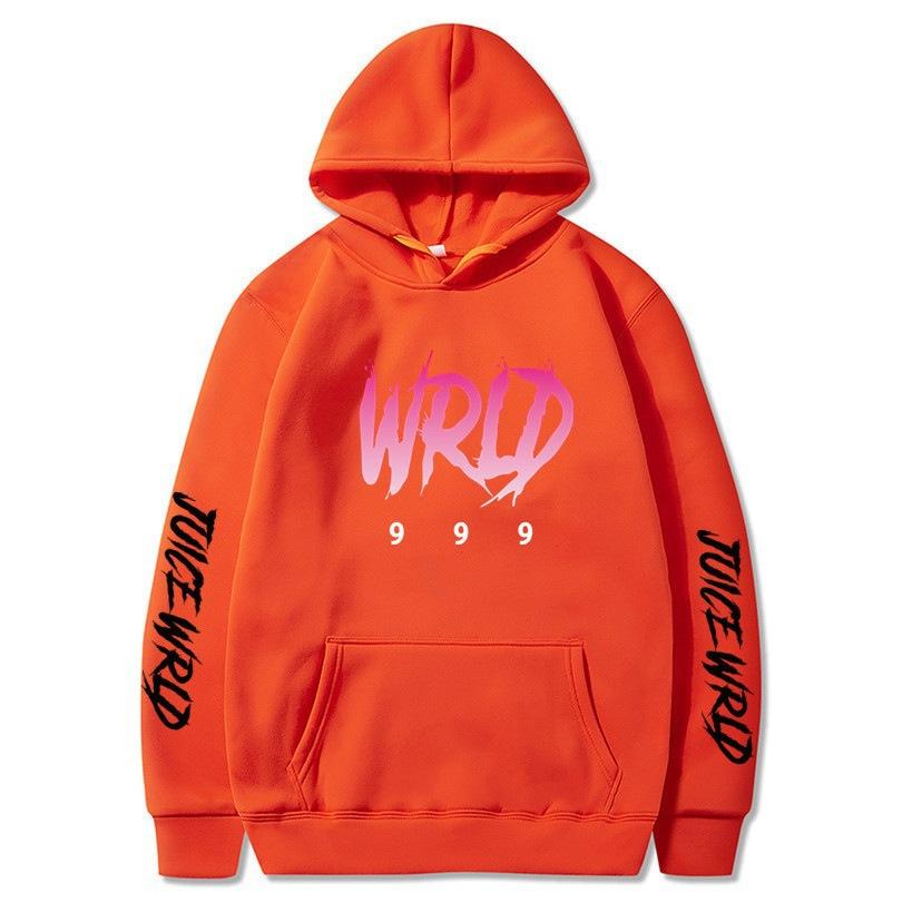 New hot sweater singer juice wrld print street popular men's and women's autumn and winter hoodie