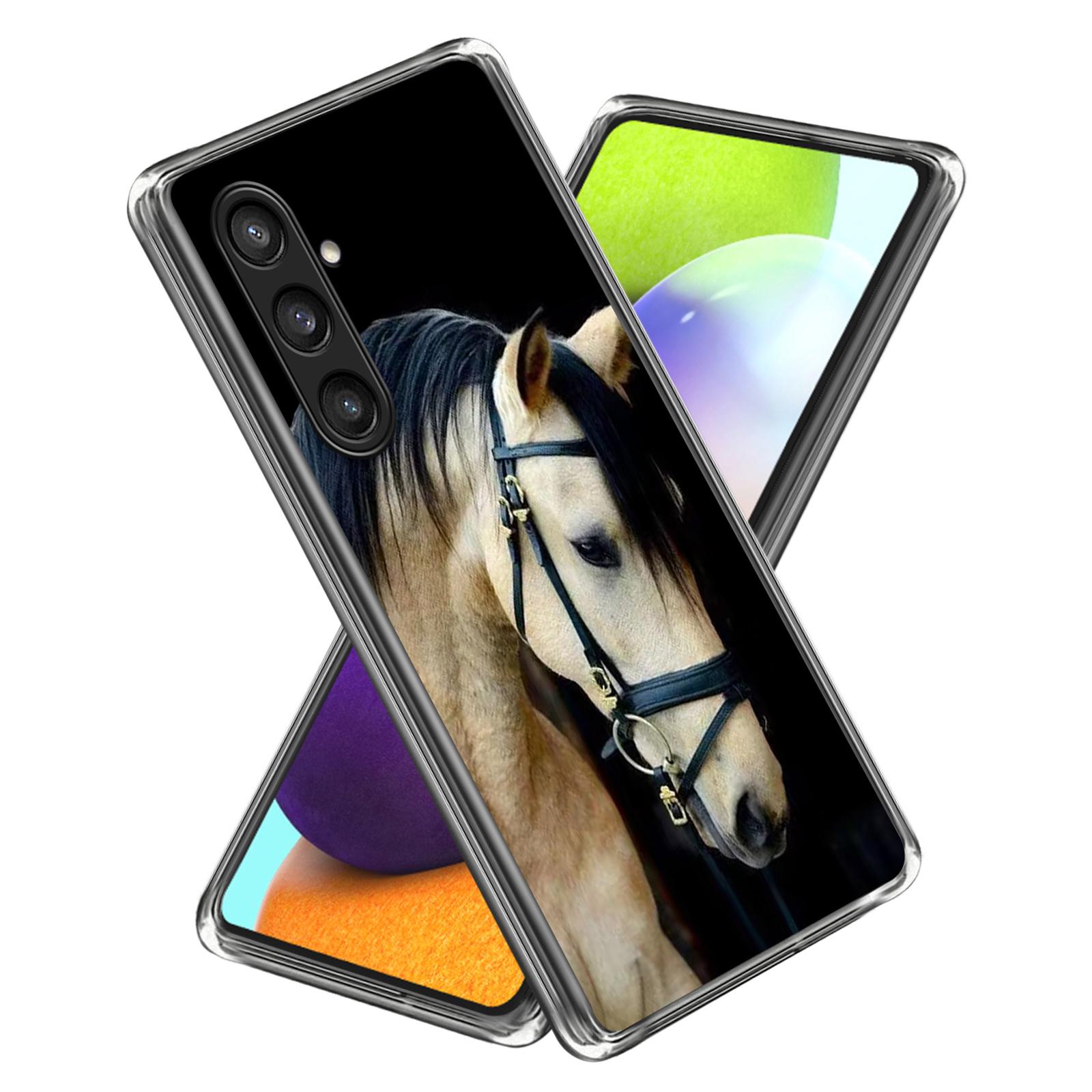 

For Samsung Galaxy A14 4G/5G TPU Case Phone Cover Pattern Printing Noble Horse