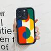 Geometric Bauhaus Art Phone Case For IPhone 16 15 14 Plus 13 12 11 17 Pro Max Pro Soft Cover