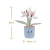 Apricot Lamb Potted Lily Flower Plush Toy, Soft and Cute, Fluffy Potted Lily Flower, 30cm