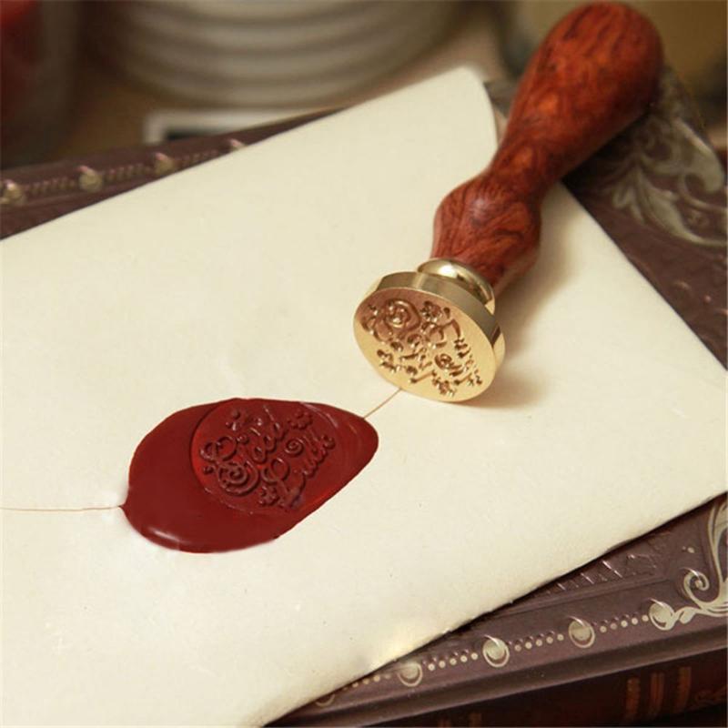 Unique Wood Handle Wax Seal Stamp Wedding Custom/Greetings Envelope Seal Scrapbooking Greetings Wax Seal Stamps