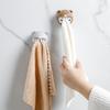 Cartoon Bathroom Towel Holder Creative Wall Mounted Face Towel Storage Rack Space-Saving for Small Rooms