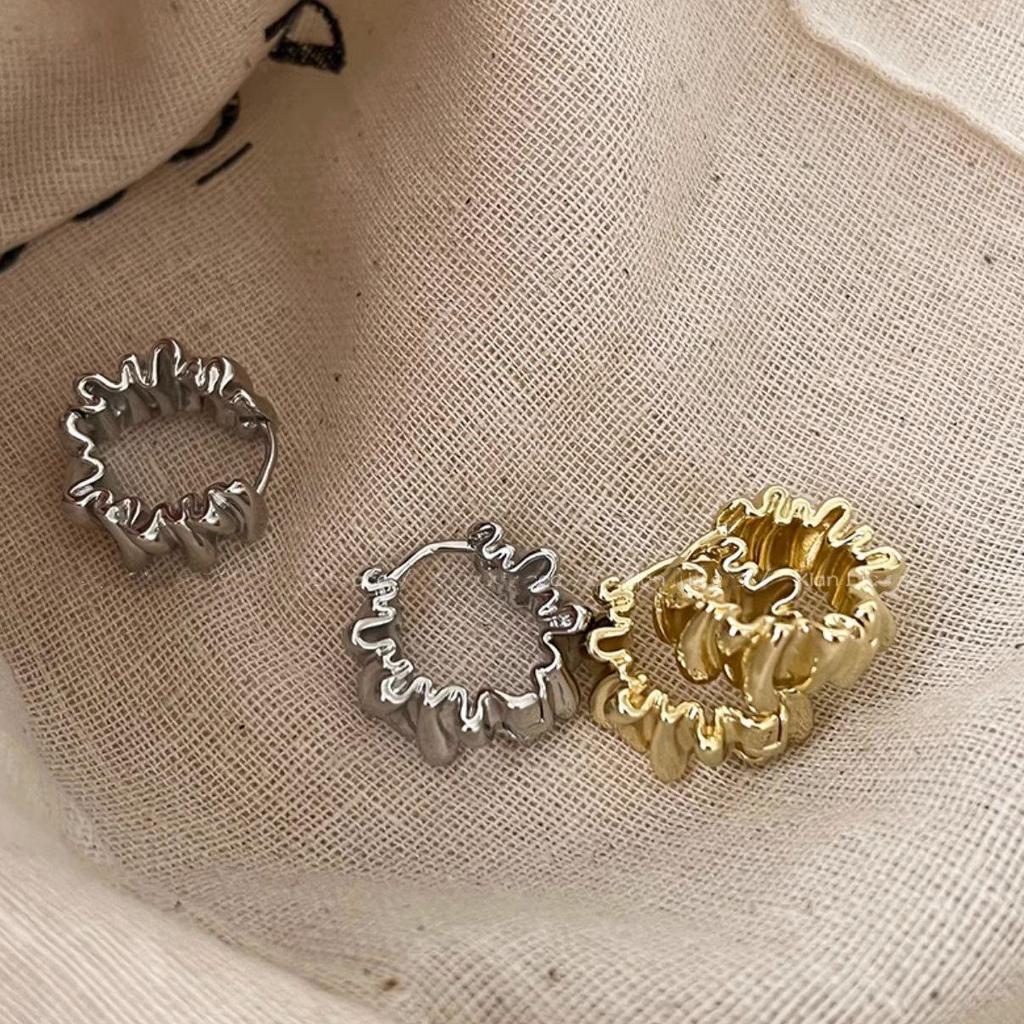 Irregular Metal Earrings 2024: Unique, High-End Studs & Cuffs for Women