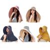 Breathable Ponytail Hat with Neck and Shoulder Cover Sun Hat Holiday Moisture Wicking Hat Present for Student Teens