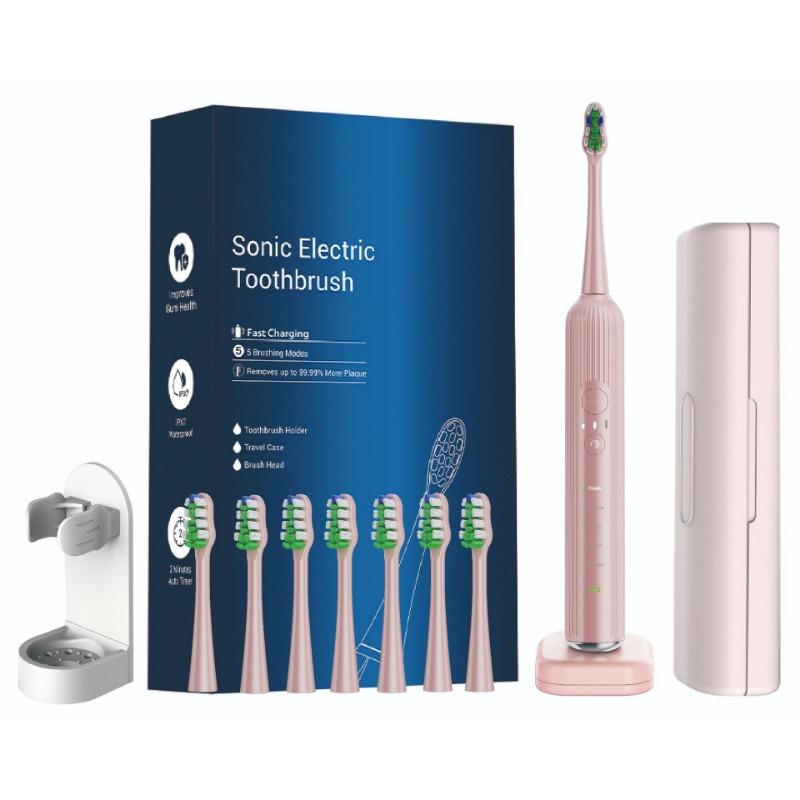 Electric Toothbrush English Neutral Acoustic Wave Scanning Wireless Replaceable Brush Head