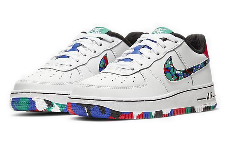 Nike Air Force 1 Low Crayon White Multi GS CU4632-100