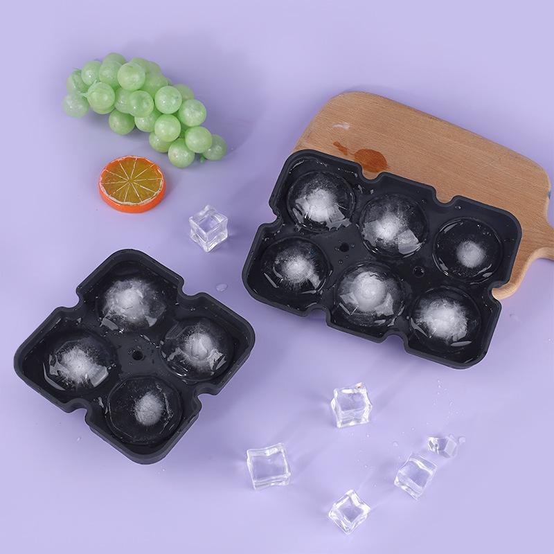 Diamond-Shaped Ice Cube Tray - 6 Grids Silicone Mold for Ice Balls, Chocolate, and Cake