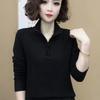 2025 Spring and Autumn Slim-fit Versatile German Velvet Winter Bottom Shirt Women's European Long Sleeve T-Shirt German Velvet Inner Top