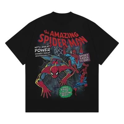 2026 Summer New Arrival Marvel T-shirt Oversized Men Sportswear Outdoor Training Women's Tees Super Hero Avengers Fans T Shirt