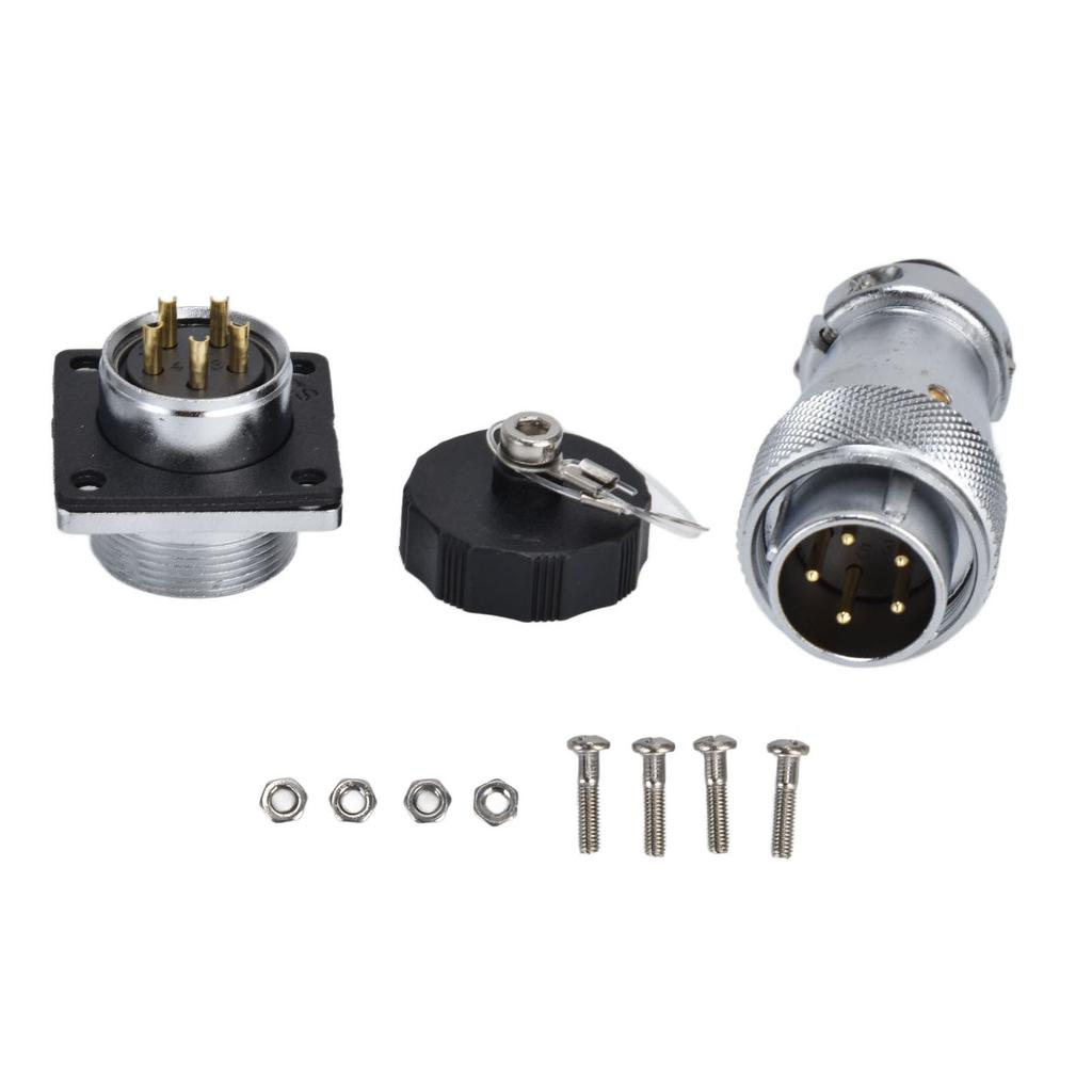 WS20 5 Pin Aviation Connector Metal Male Female Panel Aviation Connector Plug For Industry