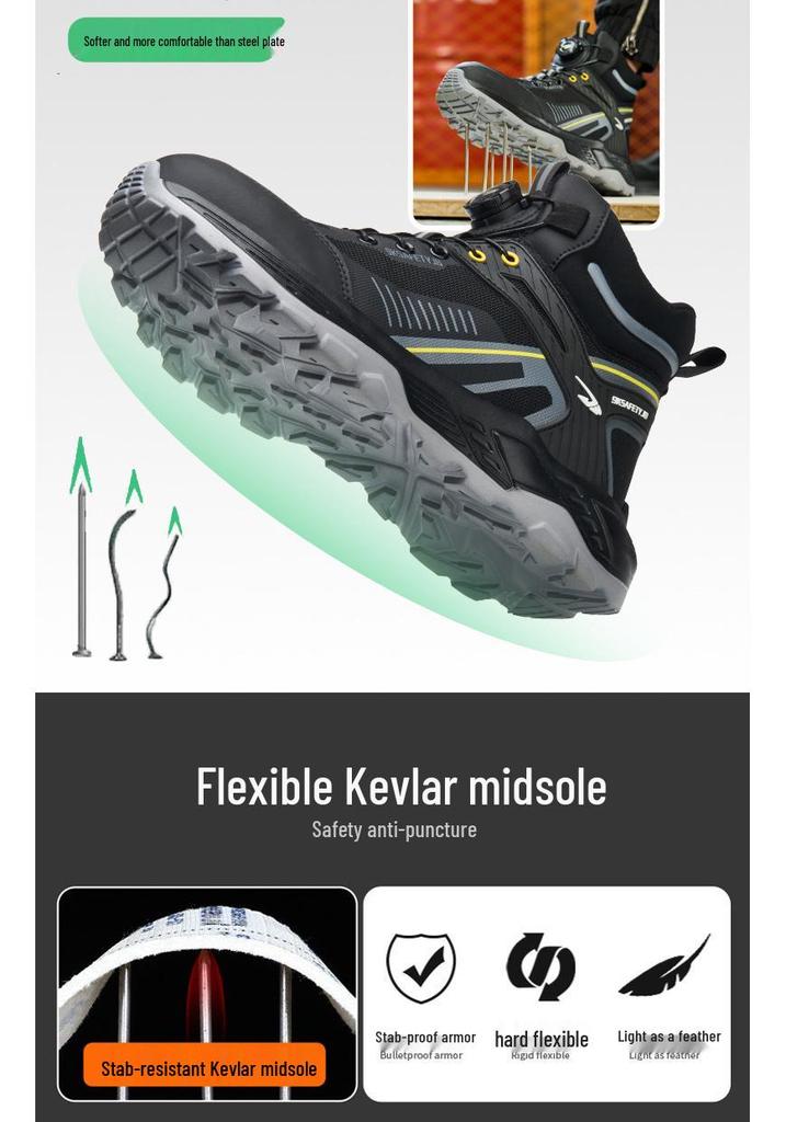 All-Season Steel Toe High-Top Safety Boots: Anti-Smash, Anti-Puncture, Comfort for Long Hours