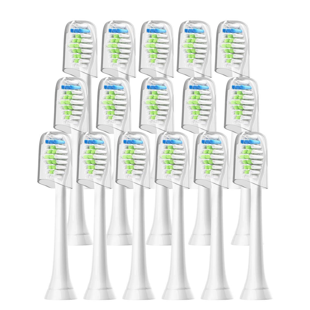 

WuYan Compatible Philips Diamond Clean Electric Toothbrush Replacement Brush Set (16 Brushes) белый